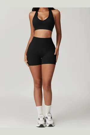 LULU & SKY Women Activewear Bra & Shorts Tracksuits