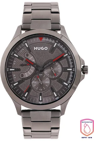 HUGO BOSS Men Grey Leap Analogue Watch 1530247