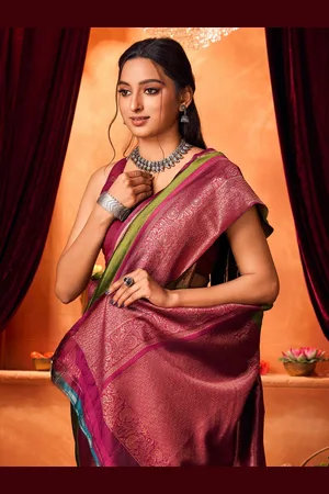Kalini Woven Design Zari Banarasi Saree