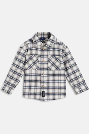 chicco Boys Modern Tartan Checks Opaque Casual Shirt