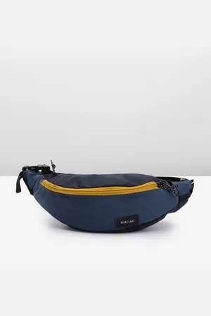 DECATHLON Unisex Blue / Yellow 2L Multi-Pocket Travel Waist Pouch