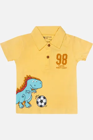 BodyCare Boys Printed Polo Collar Cotton T-shirt