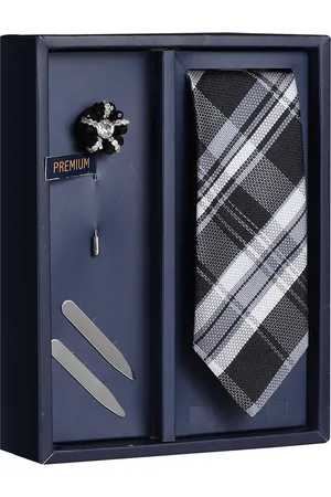PELUCHE Men Black & Grey 3 Pc Accessory Gift Set