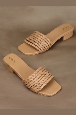 LAVIE Textured Open Toe Block Heels