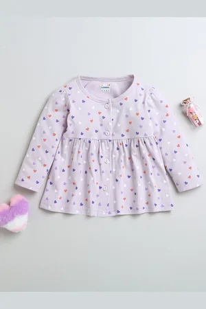 BUMZEE Girls Printed Cotton A-Line Dress