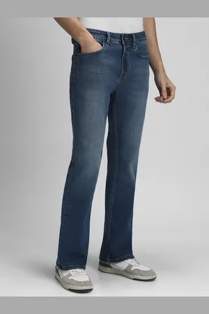 Dennis Lingo Men Low Distress Light Fade Bootcut Jeans