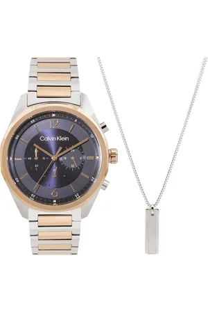 Calvin Klein Men Force Chronograph Watch with Necklace Gift Set - CKWNES12