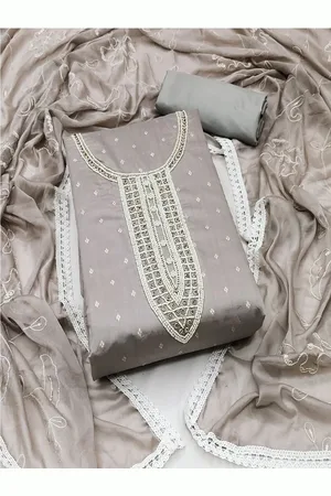 Lilots Ethnic Motifs Woven Design Jacquard Unstitched Dress Material