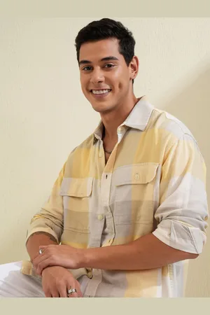 LocoMotive Men Checked Oversized Casual Shirt
