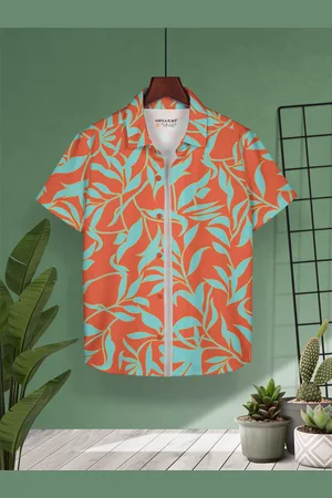 HELLCAT Boys Cotton Opaque Printed Casual Shirt
