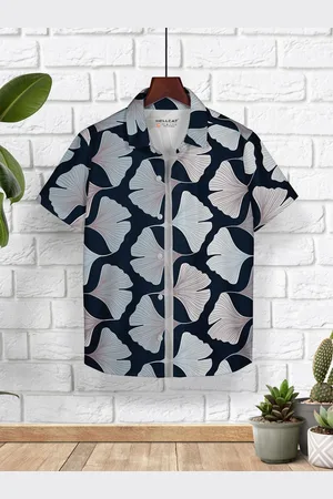 HELLCAT Boys Opaque Printed Casual Shirt