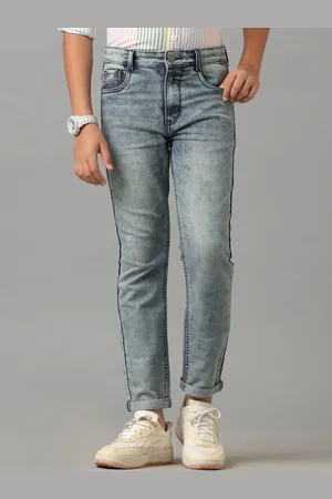 UNDER FOURTEEN ONLY Boys Highly Distressed Heavy Fade Jeans