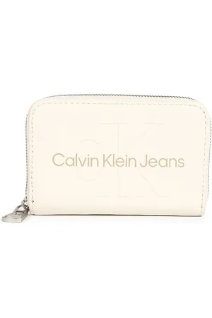 Calvin Klein Women Printed PU Zip Around Wallet