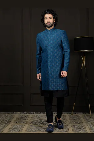 Vastramay Printed Sherwani Set