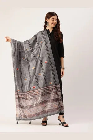 Ishin Geometric Printed Cotton Dupatta