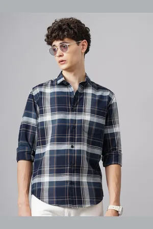 PAUL STREET Men Standard Slim Fit Tartan Checks Opaque Checked Casual Shirt