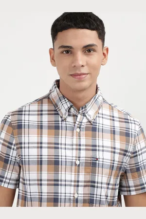 Tommy Hilfiger Men Tartan Checks Checked Slim Fit Opaque Casual Shirt