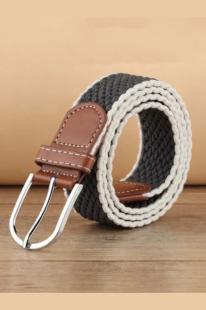 Mast & Harbour Men Braided Tang Closure Belt
