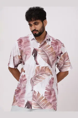 Brown brothers Unisex Relaxed Floral Opaque Printed Casual Shirt