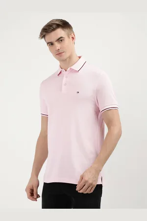 Tommy Hilfiger Men Solid Polo Collar Cotton Slim Fit T-Shirt