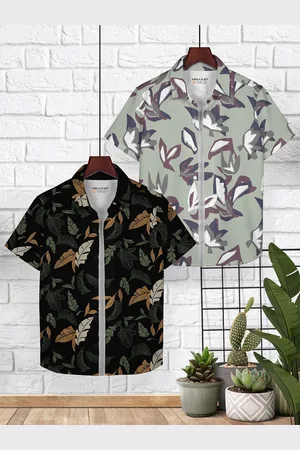 HELLCAT Boys Pack of 2 Opaque Printed Casual Shirt