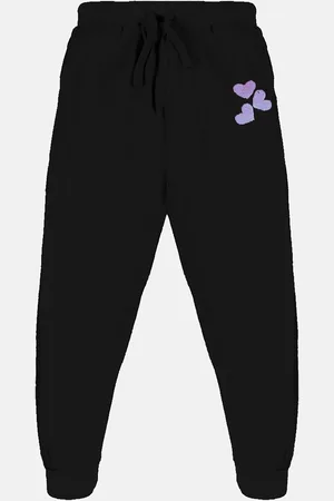 KiddoPanti Girls Pure Cotton Track Pants
