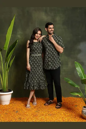 AKS Ethnic Motifs Printed Cotton Casual Shirt