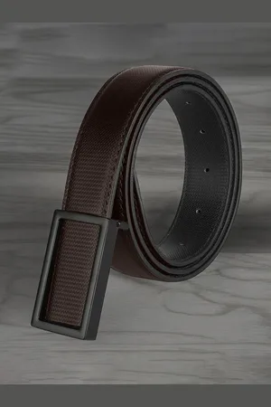 Invictus Men Textured Push Pin Closure Belt