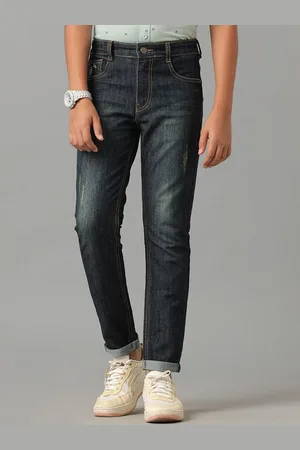 UNDER FOURTEEN ONLY Boys Low Distress Light Fade Jeans