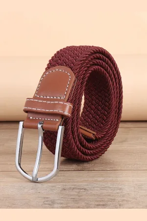 Mast & Harbour Men Braided Stretchable Casual Belt