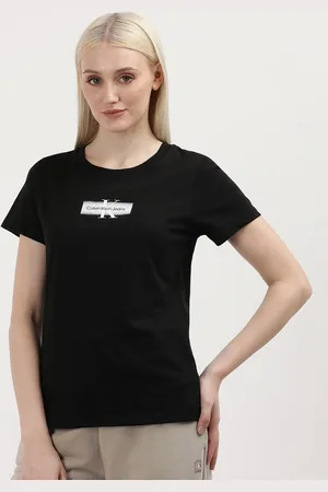 Calvin Klein Women Pockets Slim Fit T-shirt