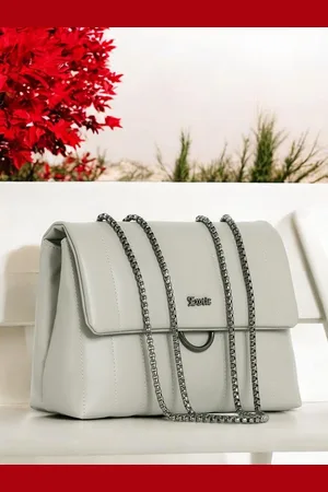 EXOTIC Embellished PU Structured Sling Bag