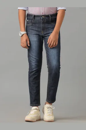 UNDER FOURTEEN ONLY Boys Low Distress Light Fade Jeans