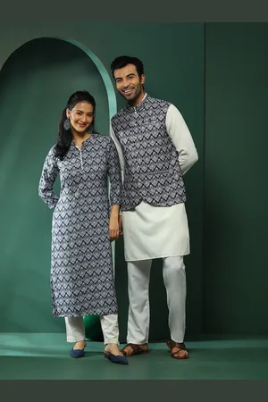 AKS Printed Nehru Jacket