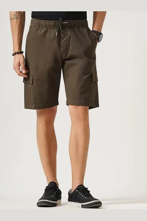 BRITISH CLUB Men Slim Fit Low Rise Pure Cotton Outdoor Cargo Shorts