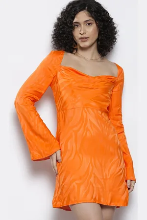 NA-KD Flared Sleeve Sheath Mini Dress