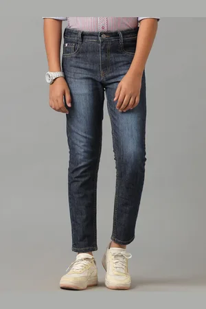 UNDER FOURTEEN ONLY Boys Low Distress Light Fade Jeans