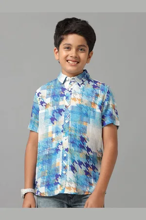 UNDER FOURTEEN ONLY Boys Opaque Checked Casual Shirt