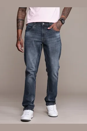 WROGN Men Straight Fit Light Fade Stretchable Jeans