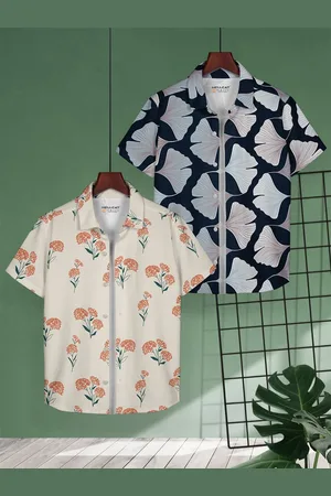 HELLCAT Boys Floral Opaque Printed Casual Shirt