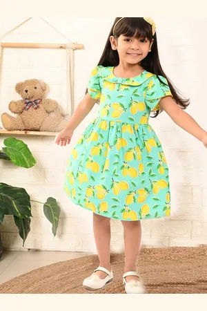 Nauti Nati Girls Conversational Printed Fit and Flare Dress