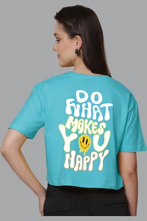Friskers Women Typography Printed Applique T-shirt