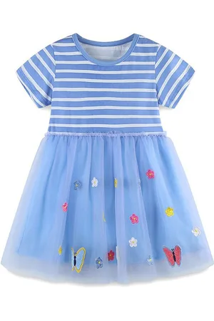 Stylecast Girls Striped Fit & Flare Dress