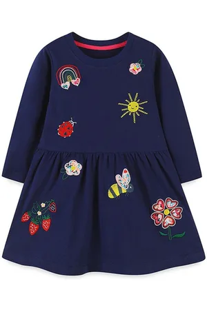 Stylecast Girls Embroidered Fit & Flare Dress