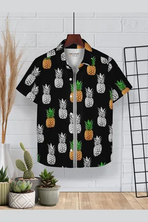 HELLCAT Boys Cotton Printed Opaque Casual Shirt