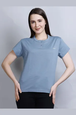 Cupid Women Solid Round Neck Cotton Casual T-shirt