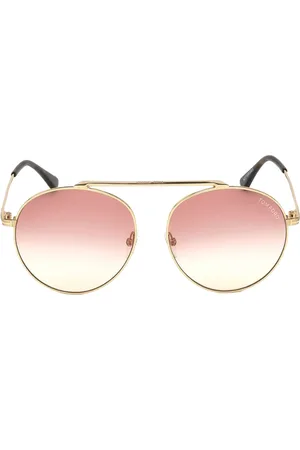 Tom Ford Women Round Sunglasses with UV Protected Lens FT0571 58 28Z