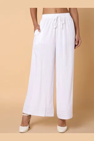 SHOWOFF Women Comfort Loose Fit Pleated Parallel Trousers