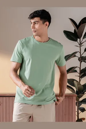 DaMENSCH Men Ultralight Basic Crew Pure Cotton Lounge T-Shirts