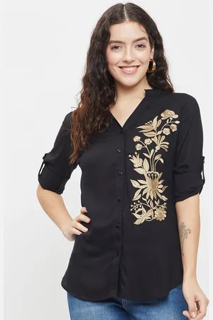 BAESD Women Classic Floral Opaque Casual Shirt